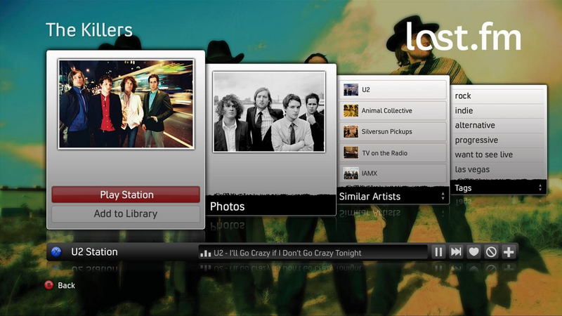 Illustration for article titled More Details on the Xbox 360's Last.fm Implementation